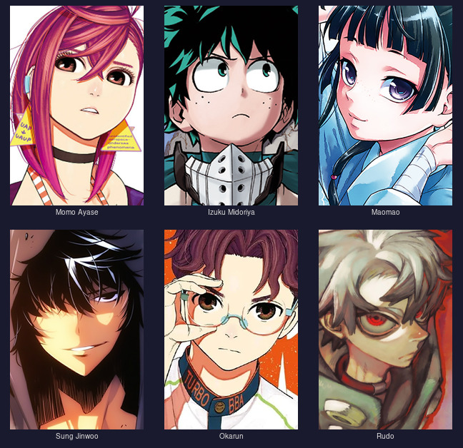 Best Main Character 2026 Nominees Collage